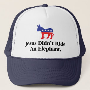 Gorra De Camionero Jesús No Montó Un Elefante - Partido Demócrata
