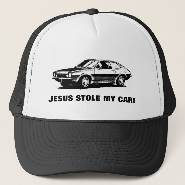 GORRA DE CAMIONERO ¡JESÚS ROBÓ MI COCHE! (Anverso)