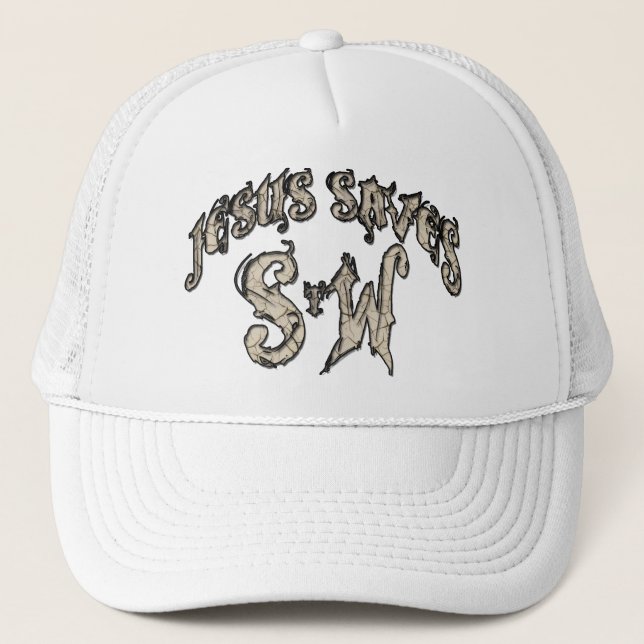 Gorra De Camionero Jesús salva la palabra (Anverso)