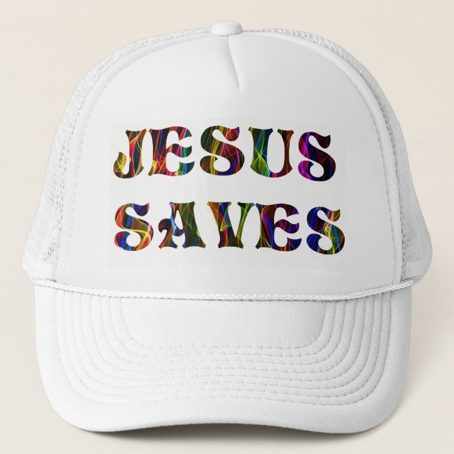 GORRA DE CAMIONERO JESUS SAVES (Anverso)