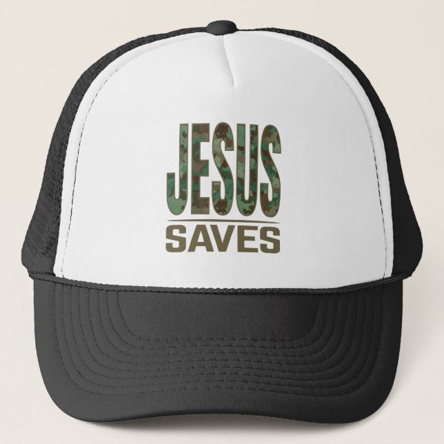 Gorra De Camionero Jesus Saves (Anverso)