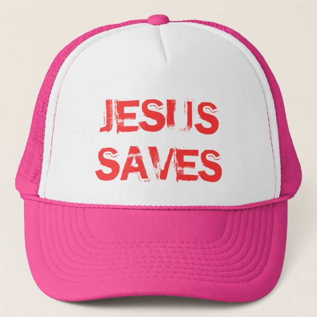 GORRA DE CAMIONERO JESUS SAVES TRUCKER HAT (Anverso)