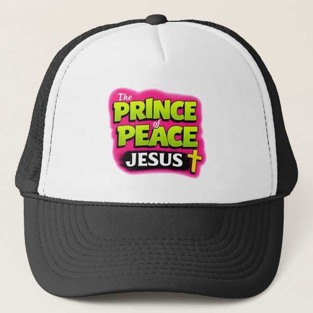 Gorra De Camionero JESUS - The Prince of Peace - Christian (Anverso)