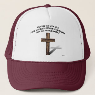 Gorra De Camionero Jesús y los soldados estadounidenses con cruz robu