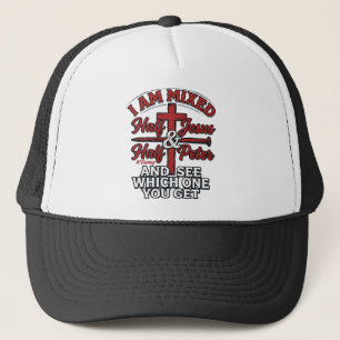 Gorra De Camionero Jesús y Pedro mezclados Humor Cristiano Vintage