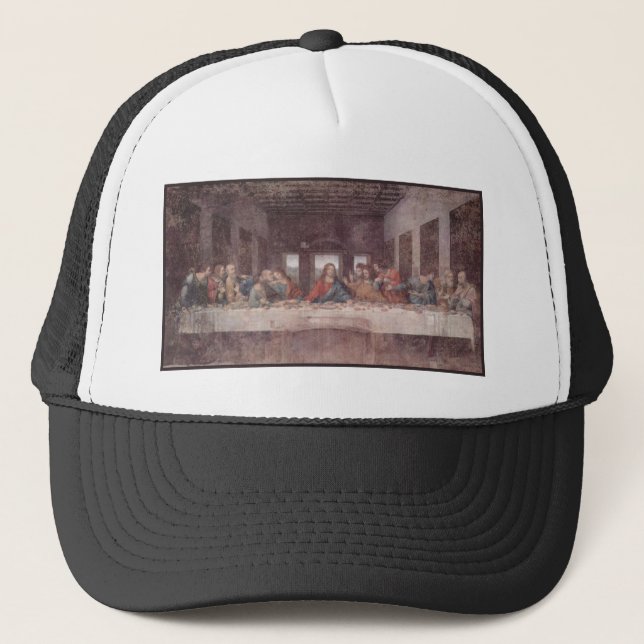 Gorra De Camionero Jesús "Yeshua" La última cena, Leonardo da Vinci (Anverso)