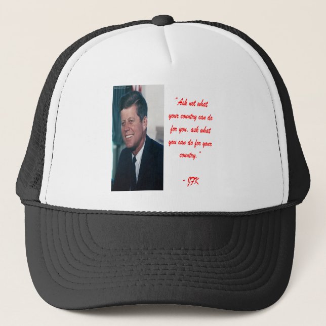 Gorra De Camionero JFK y pedir no cotizar (Anverso)