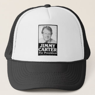 Gorra De Camionero Jimmy Carter apenó blanco y negro