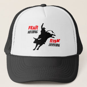 Gorra De Camionero Jinete "miedo de Bull nada riesgo todo "