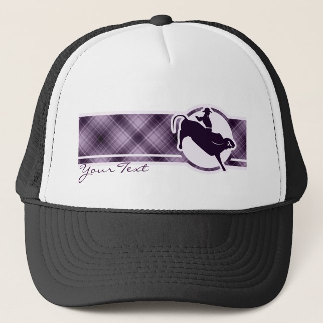 Gorra De Camionero Jinete púrpura de Bull (Anverso)