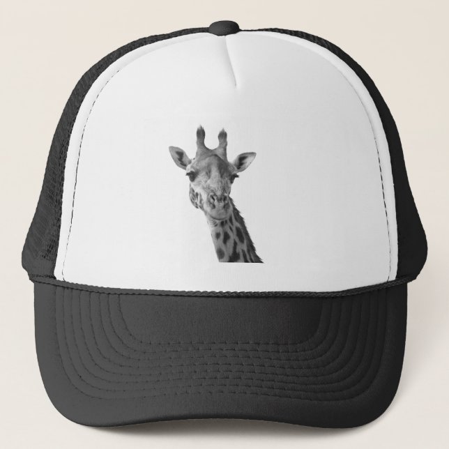 Gorra De Camionero Jirafa negra y blanca (Anverso)