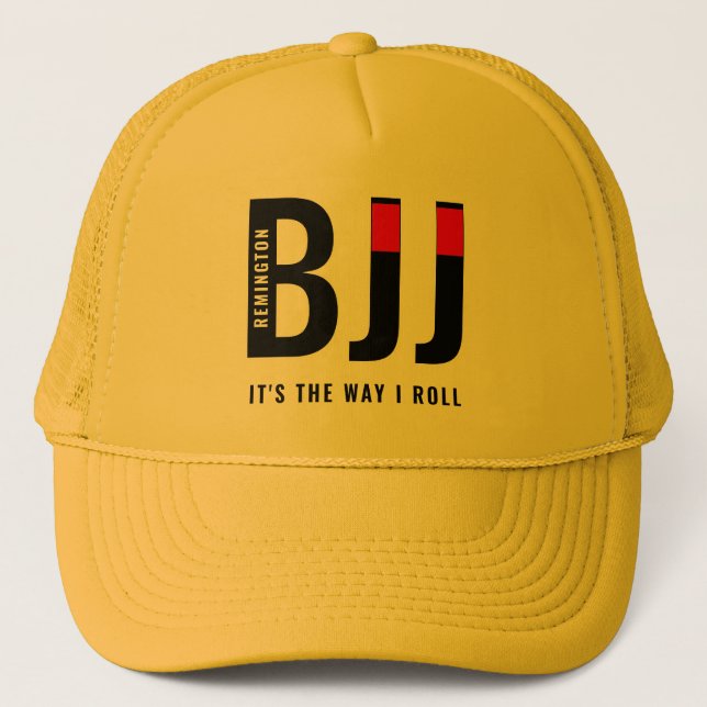 Gorra De Camionero Jiu Jitsu BJJ Black Belt (Anverso)