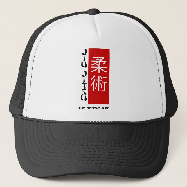 Gorra De Camionero Jiu Jitsu - el arte apacible (Anverso)