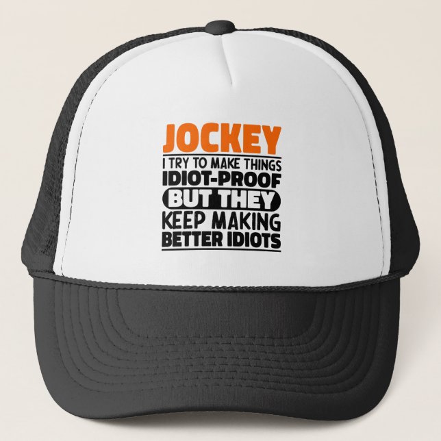 Gorra De Camionero Jockey Intento Hacer Las Cosas Divertidas Jockey (Anverso)