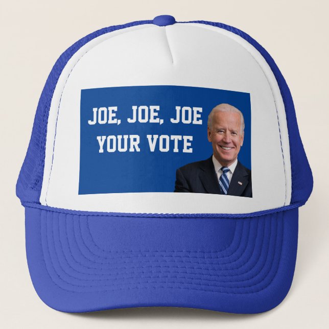 Gorra De Camionero Joe, Joe, Joe Tu Voto (Anverso)