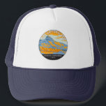 Gorra De Camionero John Day Fossil Beds National Monument Oregon<br><div class="desc">Diseño artístico vectorial de Camas Fósiles John Day. El parque conserva un récord mundial de evolución vegetal y animal,  cambio climático y ecosistemas pasados.</div>