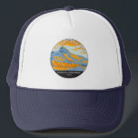 Gorra De Camionero John Day Fossil Beds National Monument Oregon<br><div class="desc">Diseño artístico vectorial de Camas Fósiles John Day. El parque conserva un récord mundial de evolución vegetal y animal,  cambio climático y ecosistemas pasados.</div>