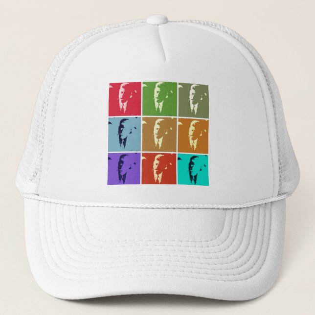 Gorra De Camionero John F Kennedy/JFK Pop Art (Anverso)