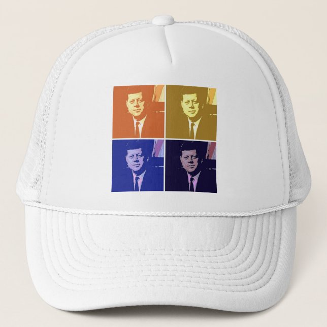 Gorra De Camionero John F Kennedy Pop Art (Anverso)