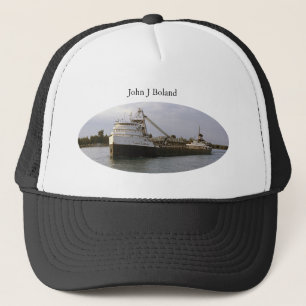 gorra de camionero John J. Boland vieja