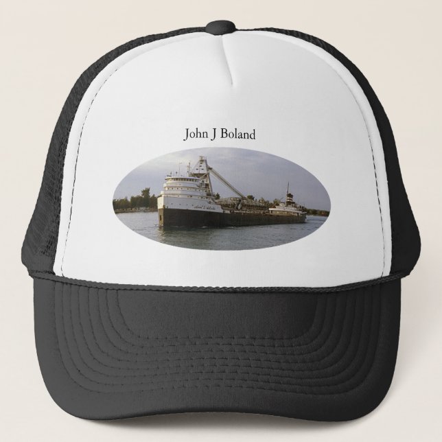 gorra de camionero John J. Boland vieja (Anverso)