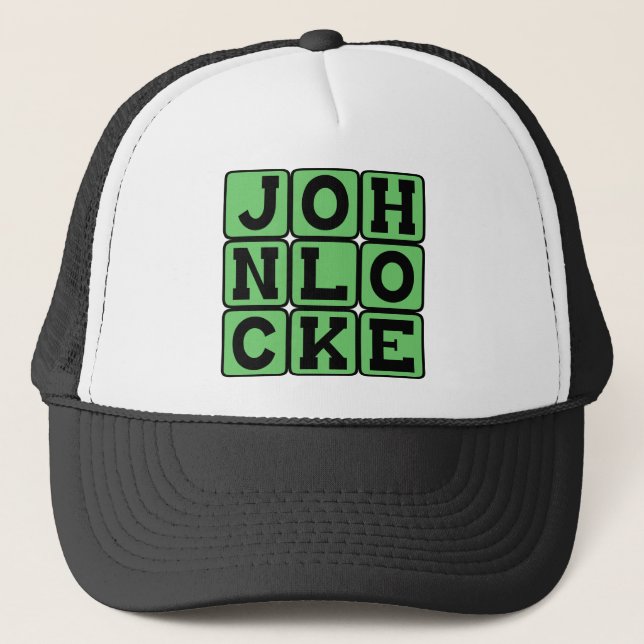 Gorra De Camionero John Locke, filósofo inglés (Anverso)
