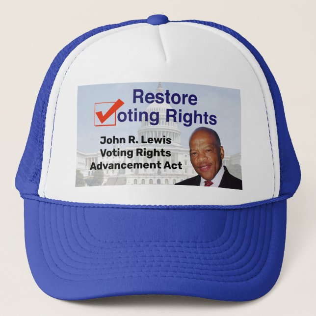 Gorra De Camionero John R. Lewis Voting Rights Advancement Act (Anverso)