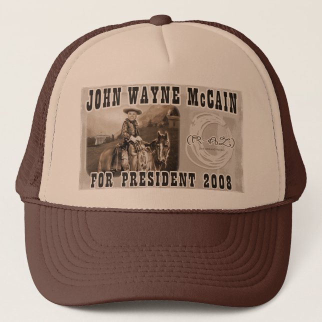 Gorra De Camionero John Wayne McCain '08 (Anverso)