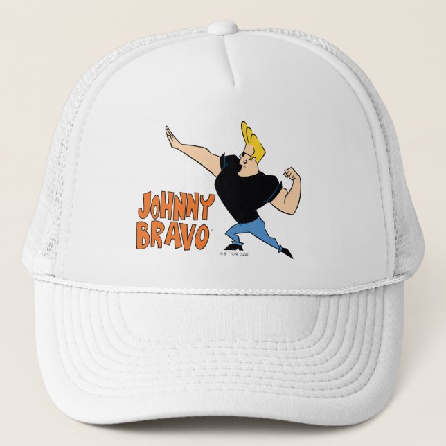 Gorra De Camionero Johnny Bravo Flexing (Anverso)