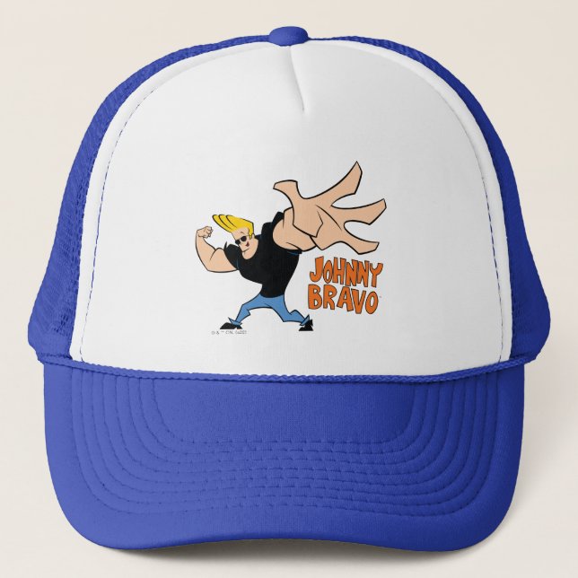 Gorra De Camionero Johnny Bravo Iconic Pose (Anverso)