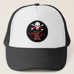 Gorra De Camionero Jolly Roger K Monograma Inicial
