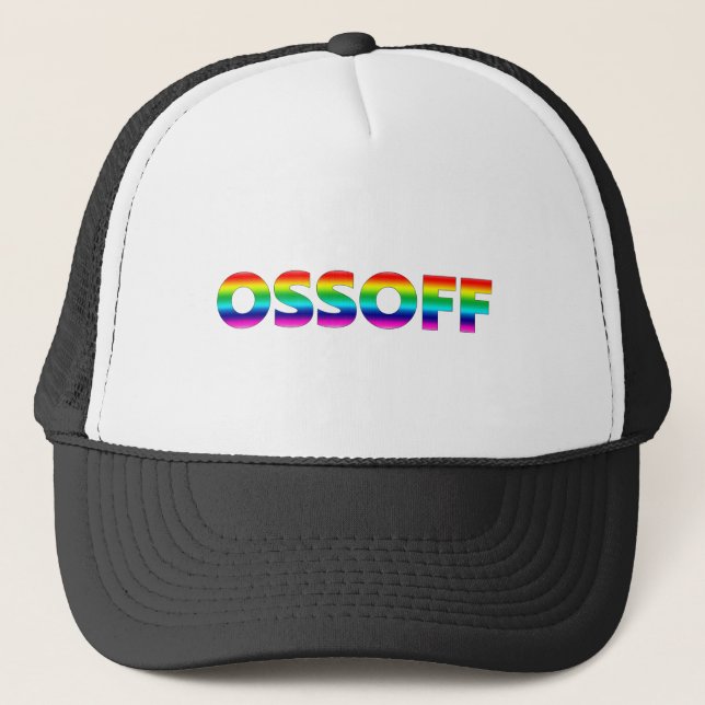 Gorra De Camionero Jon Ossoff Georgia Escurrimiento del Senado orgull (Anverso)