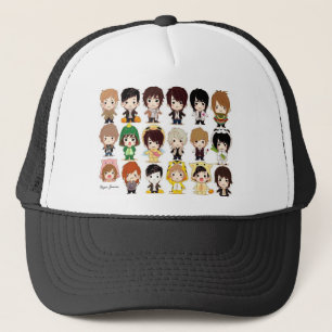 Gorra De Camionero Joven estupendo (papel pintado del dibujo animado)