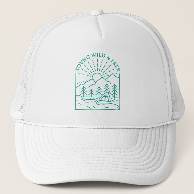 Gorra De Camionero Jóvenes libres de fauna (Anverso)