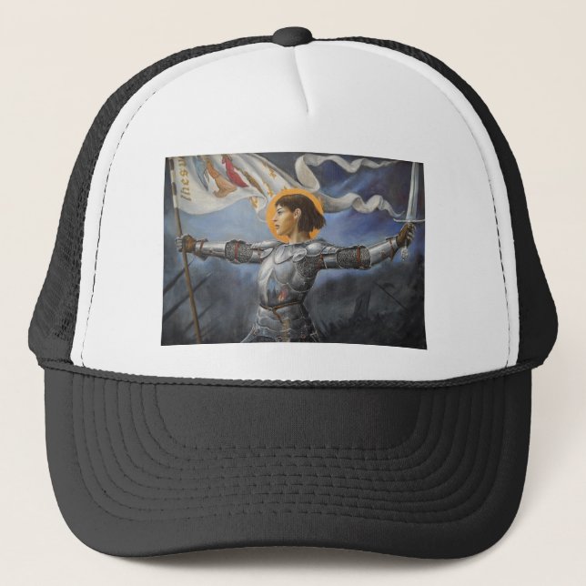 Gorra De Camionero Juana de Arco con la bandera (Anverso)