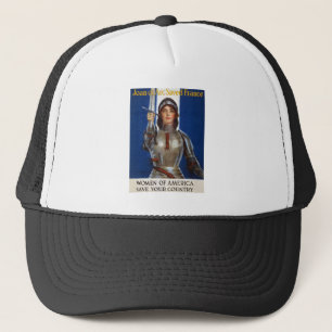 Gorra De Camionero Juana de Arco Heroína Francesa, Doncella de Orlean