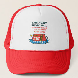 Gorra De Camionero Jubilación de Mailman, trabajador postal retirado