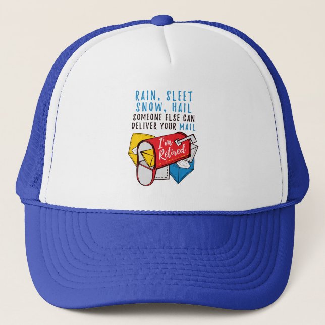 Gorra De Camionero Jubilación de trabajador postal Mailman Estoy reti (Anverso)