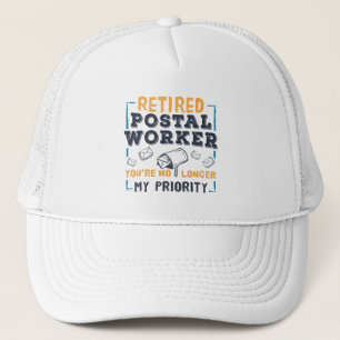 Gorra De Camionero Jubilación de trabajador postal no es mi prioridad