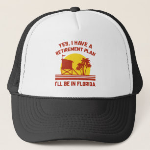 Gorra De Camionero Jubilación Florida
