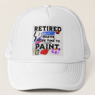 Gorra De Camionero Jubilado Más Tiempo para Pintar