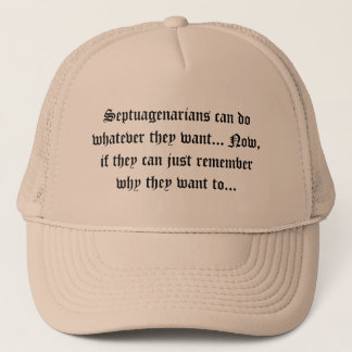 Gorra De Camionero Jubilados - los Septuagenarians pueden hacer