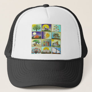 Gorra De Camionero Judaica 12 Tribes of Israel Art