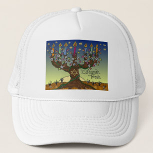 Gorra De Camionero Judaica L'shanah Tovah Árbol de la Vida Regalos Ro