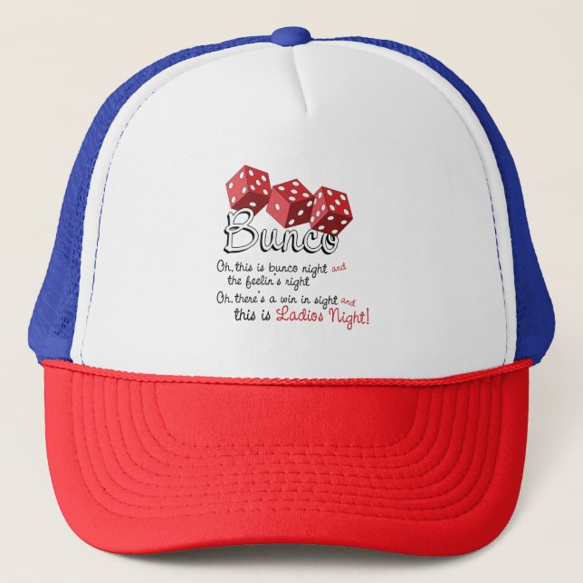 Gorra De Camionero Juego de dados Bunco (Anverso)
