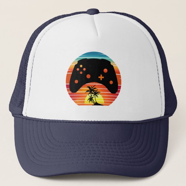 GORRA DE CAMIONERO JUEGO DE JUEGOS RETRO DE JUEGOS (Anverso)