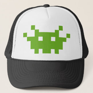 Gorra De Camionero juego del oldschool del monstruo del pixel