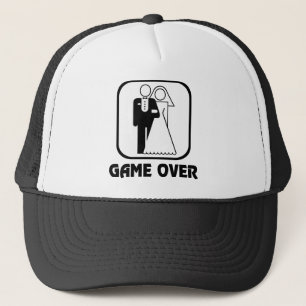 Gorra De Camionero Juego del símbolo de la boda encima