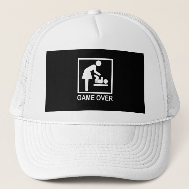 Gorra De Camionero Juego sobre el pictograma humorístico de mamá (Anverso)