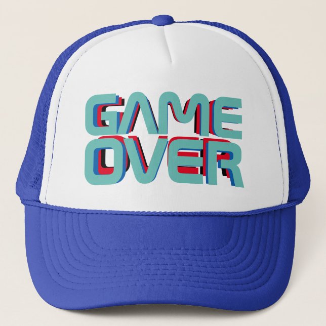 Gorra De Camionero Juego sobre juego estilo jugador vibrante (Anverso)